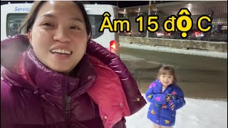 Vlog 2338 ll TRỞ VỀ MICHIGAN VỚI NHIỆT ĐỘ ÂM 15 độ C JADE MỪNG RỠ THẤY LẠI TUYẾT [upl. by Alurd301]