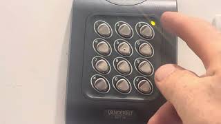 How to change the operating code on a Vanderbilt Act 5 keypad [upl. by Walcott426]