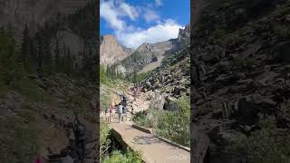 rockpile lakemoraine banff alberta hike trekking [upl. by Sukramal]