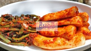 របៀបធ្វើ គីមឈីឆៃថៅ  Radish Kimchi Recipe [upl. by Masera]