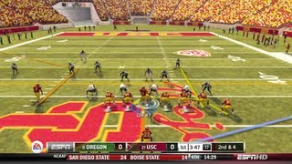 NCAA 13 Gameplay  Oregon vs USC Feat New quotESPNquot Presentation [upl. by Attah]