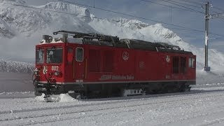 HD Berninapass im Winterkleid Schneeräumung gestern und heute [upl. by Rachele]