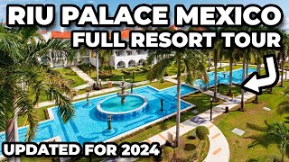 RIU Palace Mexico  Playacar Playa Del Carmen  Full Hotel Tour amp Review 2024 [upl. by Argyres]