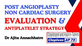 Managing Antiplatelets in PostAngioplasty Patients For NonCardiac Surgery I Dr Ajita Annachhatre [upl. by Etnom]