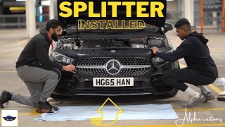 INSTALLING A GLOSS BLACK SPLITTER ON A MERCEDES A CLASS [upl. by Hoffman]