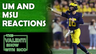 Overreacting To Michigan And Michigan State  The Valenti Show with Rico [upl. by Darrin]