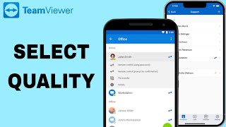 How To Select Quality On TeamViewer App [upl. by Middendorf668]