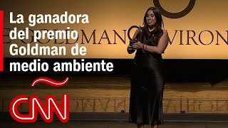 Andrea Vidaurre ganadora del premio Goldman de medio ambiente [upl. by Anirav]