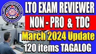 LTO EXAM REVIEWER 2024 TAGALOG VERSION FOR NON PROFESSIONAL DRIVERS LICENSE ltoexamreviewer [upl. by Annor]