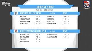 Brighton College 1st XI v Hurstpierpoint College 1st XI [upl. by Amr]