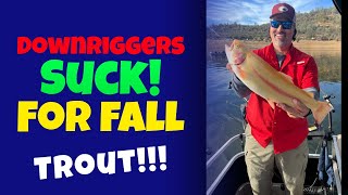 Fall Trout Trolling Your Downriggers Are Costing YOU Fish [upl. by Annavoeg]