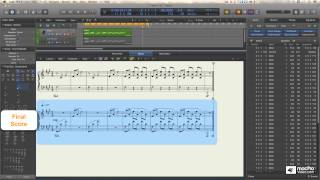 Logic Pro X 109 Core Training The Score Editor  15 Piano 13 The Voice Separation Tool [upl. by Nallid154]