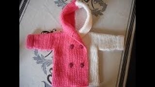 tuto tricot manteau bébé 0 au 24 mois [upl. by Wendy850]