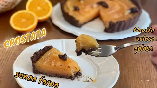 CROSTATA SENZA FORNO FACILE VELOCE GOLOSA [upl. by Miksen]