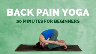 Yoga for Back Pain  20 min Yoga Stretches for Beginners [upl. by Iliram]