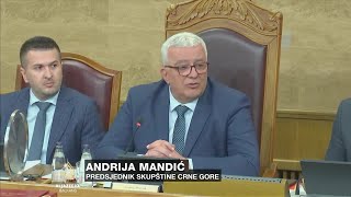 Skupština Crne Gore raspravlja o smjeni Andrije Mandića [upl. by Niuqram]