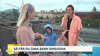 Alshammars simskola ”Lek fram trygghet och vattenvana”  Nyhetsmorgon TV4 [upl. by Oninotna863]