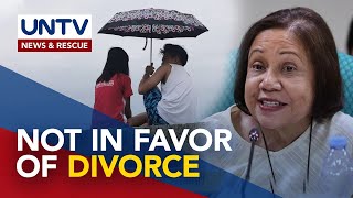 Villar opposes divorce “I have a very happy family life” [upl. by Sayette]