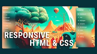 How to Create Sidebar Menu using HTML amp CSS [upl. by Weinstock]