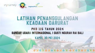 SIMAK Latihan Penanggulangan Keadaan Darurat ke 115 di Bali Airport [upl. by Aay739]