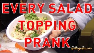 Ordering a Salad with Every Topping Prank [upl. by Nnylidnarb]