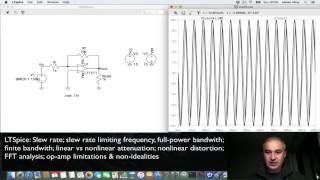 LTSpice SlewRate FullPower Bandwith FFT Analysis [upl. by Opalina]