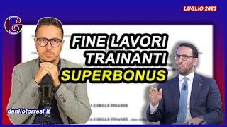 FINE LAVORI trainanti e trainanti CILAS Superbonus interrogazione parlamentare 500784 [upl. by Anigue598]