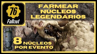 🆘 FARMEAR NÚCLEOS LEGENDARIOS FALLOUT 76  fácil y rápido en el evento encríptido [upl. by Shreeves]