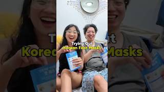 Viral Foot Mask YAY or NAY 🤔 louandjosephvlogs korphilcouple footmask koreanskincare [upl. by Kahle]