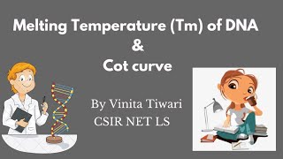 Melting temperature of DNA Tm  Cot curve [upl. by Atiz13]