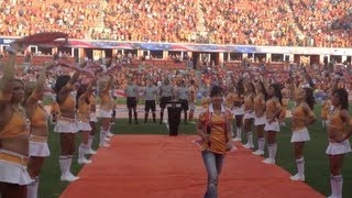 Savannah Berry sings National Anthem for Houston Dynamo Game at BBVA Compass Stadium [upl. by Demb]