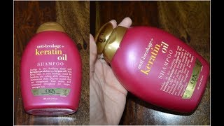 Organix Keratin Oil Shampoo Review  Ogx Antibreakage shampoo  Beauty Express [upl. by Nedrob]