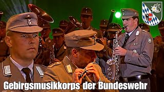 Gebirgsmusikkorps der Bundeswehr Mir sein die KaiserjägerBayrischer DefiliermarschHeidecksburg [upl. by Lewert60]