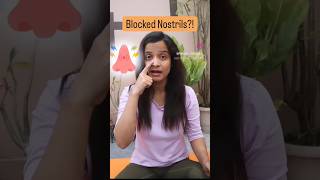 Quick Trick to open Blocked Nostrils Padadhirasana for blocked nose yoga shortsfeed viralreel [upl. by Eillil]