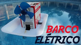 Cómo hacer un barco con motor eléctrico  muy simple [upl. by Nosna]