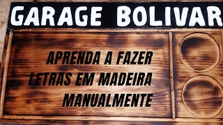 APRENDA A FAZER LETRAS EM MADEIRA UTILIZANDO A TUPIA LAMINADORA DE MÃƒO [upl. by Atlee]