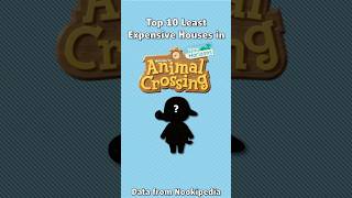 Top 10 Least Expensive Houses In Animal Crossing 4 shorts animalcrossing nintendo gaming data [upl. by Gatian636]