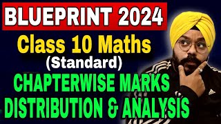 CBSE CLASS 10 MATHS STANDARD BLUEPRINT 202324  CHAPTERWISE MARKS DISTRIBUTION amp TOPICS ANALYSIS [upl. by Attoynek921]