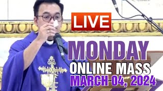 QUIAPO CHURCH LIVE MASS TODAY REV FR DOUGLAS BADONG MARCH 42024 [upl. by Malva100]