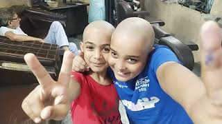 kids funny head shave  Funny bald kids [upl. by Tterab]