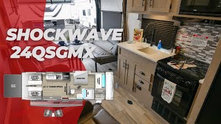 Tour the 2023 Shockwave 24QSGMX Toy Hauler [upl. by Aihsoj]