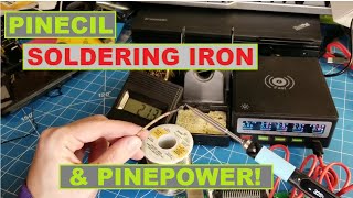 Pinecil Soldering Iron amp PinePower desktop [upl. by Nref975]