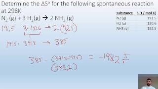 194 Entropy changes in chemical reactions [upl. by Sirdna126]