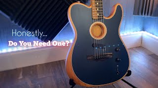 Fender USA Acoustasonic Telecaster Do You Need One [upl. by Neelrahs]