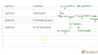 Nonproteinaceous part of enzyme is [upl. by Prochora]