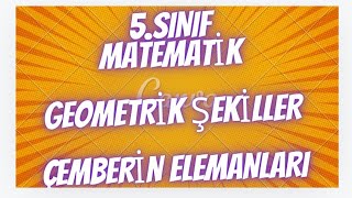 5SINIF MATEMATİKÇEMBERİN İNŞASI  ÇEMBERİN ELEMANLARI [upl. by Inacana]