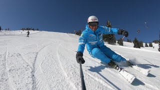 CARVING SKIING SKI CARVING SLOW MOTION GoPro [upl. by Fletcher768]