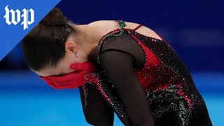 Kamila Valieva places fourth after unpredictable Olympic figure skating competition [upl. by Ebenezer]