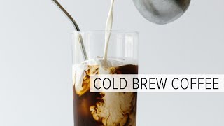 HOW TO MAKE COLD BREW COFFEE  the easy way [upl. by Eilloh]