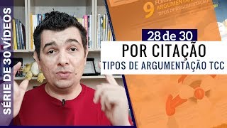 TIPOS DE ARGUMENTAÇÃO SAIBA COMO ARGUMENTAR COM CITAÇÃO [upl. by Erickson]